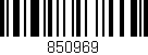 Código de barras (EAN, GTIN, SKU, ISBN): '850969'