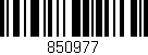 Código de barras (EAN, GTIN, SKU, ISBN): '850977'