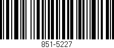 Código de barras (EAN, GTIN, SKU, ISBN): '851-5227'