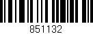 Código de barras (EAN, GTIN, SKU, ISBN): '851132'