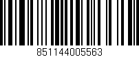 Código de barras (EAN, GTIN, SKU, ISBN): '851144005563'