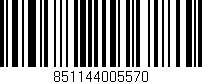 Código de barras (EAN, GTIN, SKU, ISBN): '851144005570'
