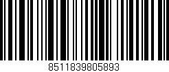 Código de barras (EAN, GTIN, SKU, ISBN): '8511839805893'