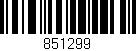 Código de barras (EAN, GTIN, SKU, ISBN): '851299'