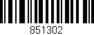 Código de barras (EAN, GTIN, SKU, ISBN): '851302'