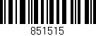 Código de barras (EAN, GTIN, SKU, ISBN): '851515'