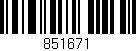 Código de barras (EAN, GTIN, SKU, ISBN): '851671'
