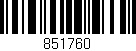 Código de barras (EAN, GTIN, SKU, ISBN): '851760'