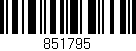 Código de barras (EAN, GTIN, SKU, ISBN): '851795'