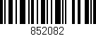 Código de barras (EAN, GTIN, SKU, ISBN): '852082'