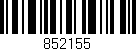 Código de barras (EAN, GTIN, SKU, ISBN): '852155'
