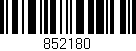 Código de barras (EAN, GTIN, SKU, ISBN): '852180'