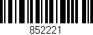 Código de barras (EAN, GTIN, SKU, ISBN): '852221'