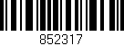 Código de barras (EAN, GTIN, SKU, ISBN): '852317'