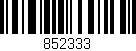 Código de barras (EAN, GTIN, SKU, ISBN): '852333'