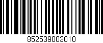 Código de barras (EAN, GTIN, SKU, ISBN): '852539003010'