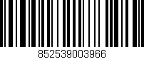 Código de barras (EAN, GTIN, SKU, ISBN): '852539003966'
