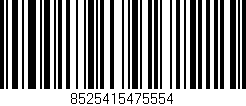 Código de barras (EAN, GTIN, SKU, ISBN): '8525415475554'