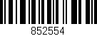 Código de barras (EAN, GTIN, SKU, ISBN): '852554'