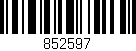 Código de barras (EAN, GTIN, SKU, ISBN): '852597'