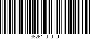Código de barras (EAN, GTIN, SKU, ISBN): '85261_0_0_U'