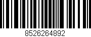 Código de barras (EAN, GTIN, SKU, ISBN): '8526264892'