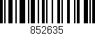 Código de barras (EAN, GTIN, SKU, ISBN): '852635'