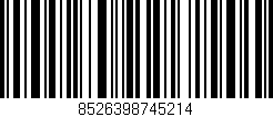 Código de barras (EAN, GTIN, SKU, ISBN): '8526398745214'