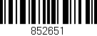 Código de barras (EAN, GTIN, SKU, ISBN): '852651'