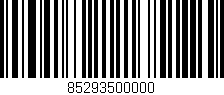 Código de barras (EAN, GTIN, SKU, ISBN): '85293500000'