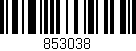 Código de barras (EAN, GTIN, SKU, ISBN): '853038'