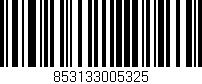 Código de barras (EAN, GTIN, SKU, ISBN): '853133005325'