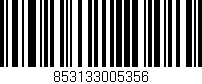 Código de barras (EAN, GTIN, SKU, ISBN): '853133005356'