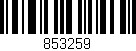 Código de barras (EAN, GTIN, SKU, ISBN): '853259'