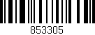 Código de barras (EAN, GTIN, SKU, ISBN): '853305'