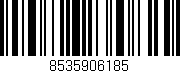 Código de barras (EAN, GTIN, SKU, ISBN): '8535906185'