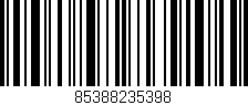 Código de barras (EAN, GTIN, SKU, ISBN): '85388235398'