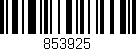 Código de barras (EAN, GTIN, SKU, ISBN): '853925'