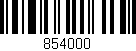 Código de barras (EAN, GTIN, SKU, ISBN): '854000'