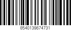 Código de barras (EAN, GTIN, SKU, ISBN): '8540139674731'
