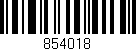 Código de barras (EAN, GTIN, SKU, ISBN): '854018'