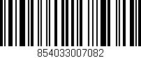 Código de barras (EAN, GTIN, SKU, ISBN): '854033007082'