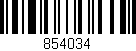 Código de barras (EAN, GTIN, SKU, ISBN): '854034'