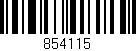 Código de barras (EAN, GTIN, SKU, ISBN): '854115'