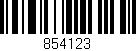 Código de barras (EAN, GTIN, SKU, ISBN): '854123'