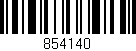 Código de barras (EAN, GTIN, SKU, ISBN): '854140'