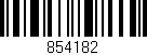 Código de barras (EAN, GTIN, SKU, ISBN): '854182'