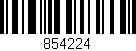 Código de barras (EAN, GTIN, SKU, ISBN): '854224'