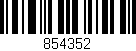 Código de barras (EAN, GTIN, SKU, ISBN): '854352'
