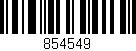 Código de barras (EAN, GTIN, SKU, ISBN): '854549'